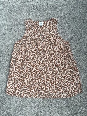 CAbi Floral Sleeveless Button-Front Top